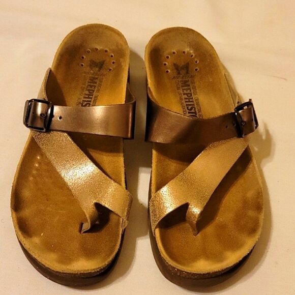Mephisto Helen rose and copper  Sandals size 37 - Picture 1 of 6